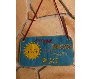 Stickserie ITH - Schilder Terrasse